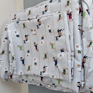 Truly Soft Cute Dog Pattern Sheets Set - Full Size (4 piece set)